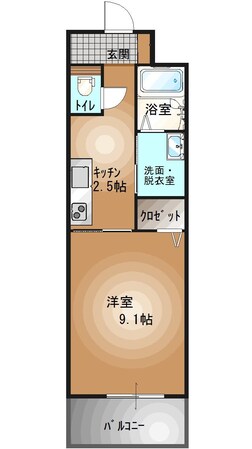 宇都宮駅 バス25分  横川西小学校前下車：停歩4分 2階の物件間取画像